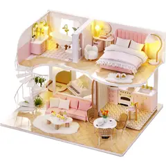 TIOZONEY - Kit de casa de muñecas en miniatura con muebles