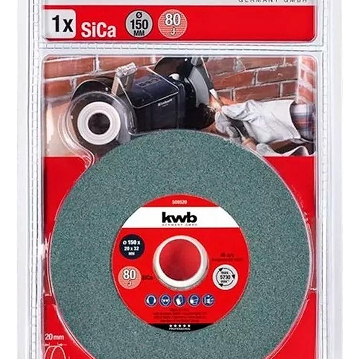 KWB - Piedra Esmeril De Banco Einhell 150x20x32mm Grano 80-509520