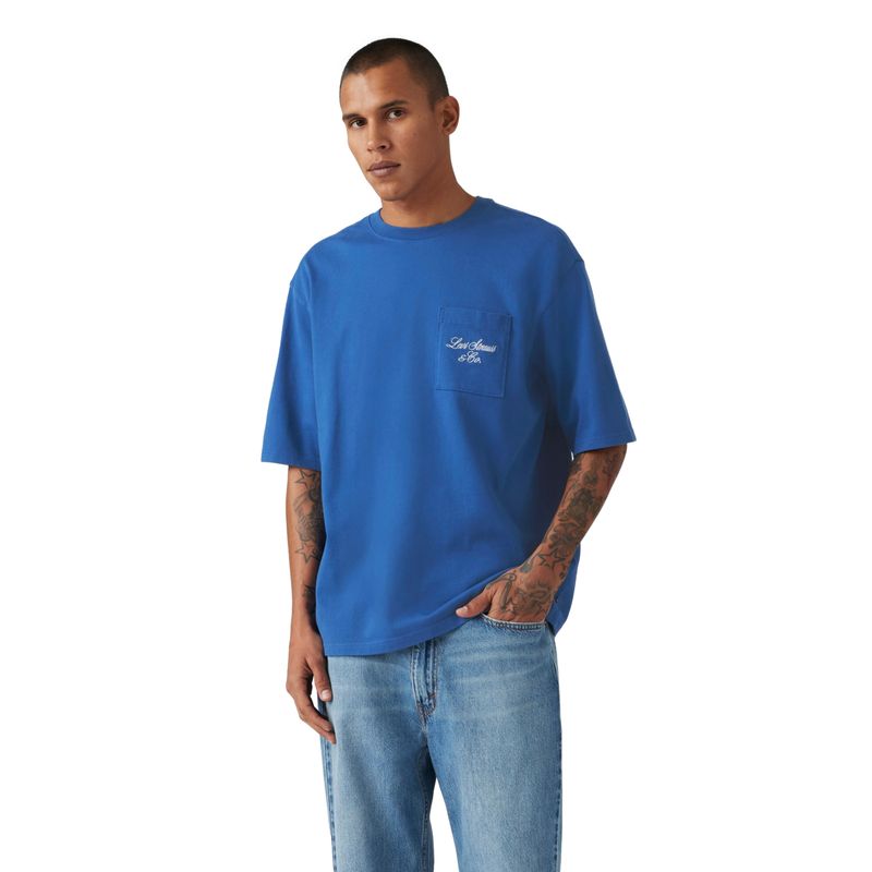 LEVIS - Polera Hombre Half Sleeve Azul Levis_.