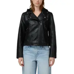 LEVIS - Chaqueta Mujer Biker Gorro Negro