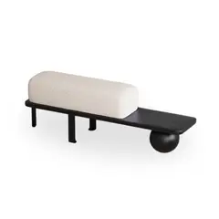SANTU HOME & DECO - Taburete Moderno Madera Maciza Negro