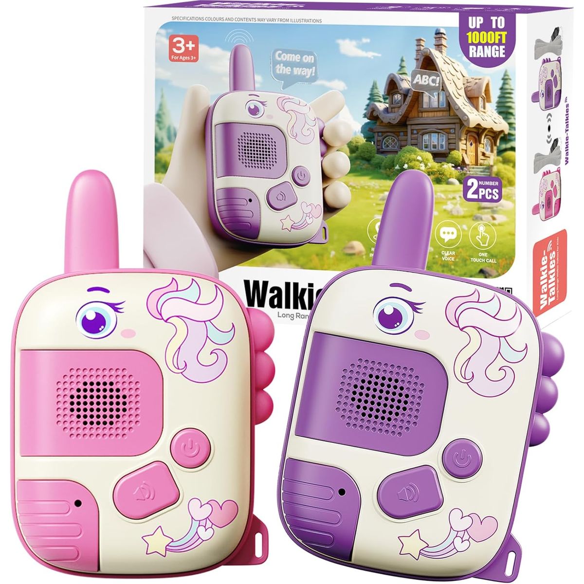 TIOZONEY - Walkie - talkie infantil - Unicornio