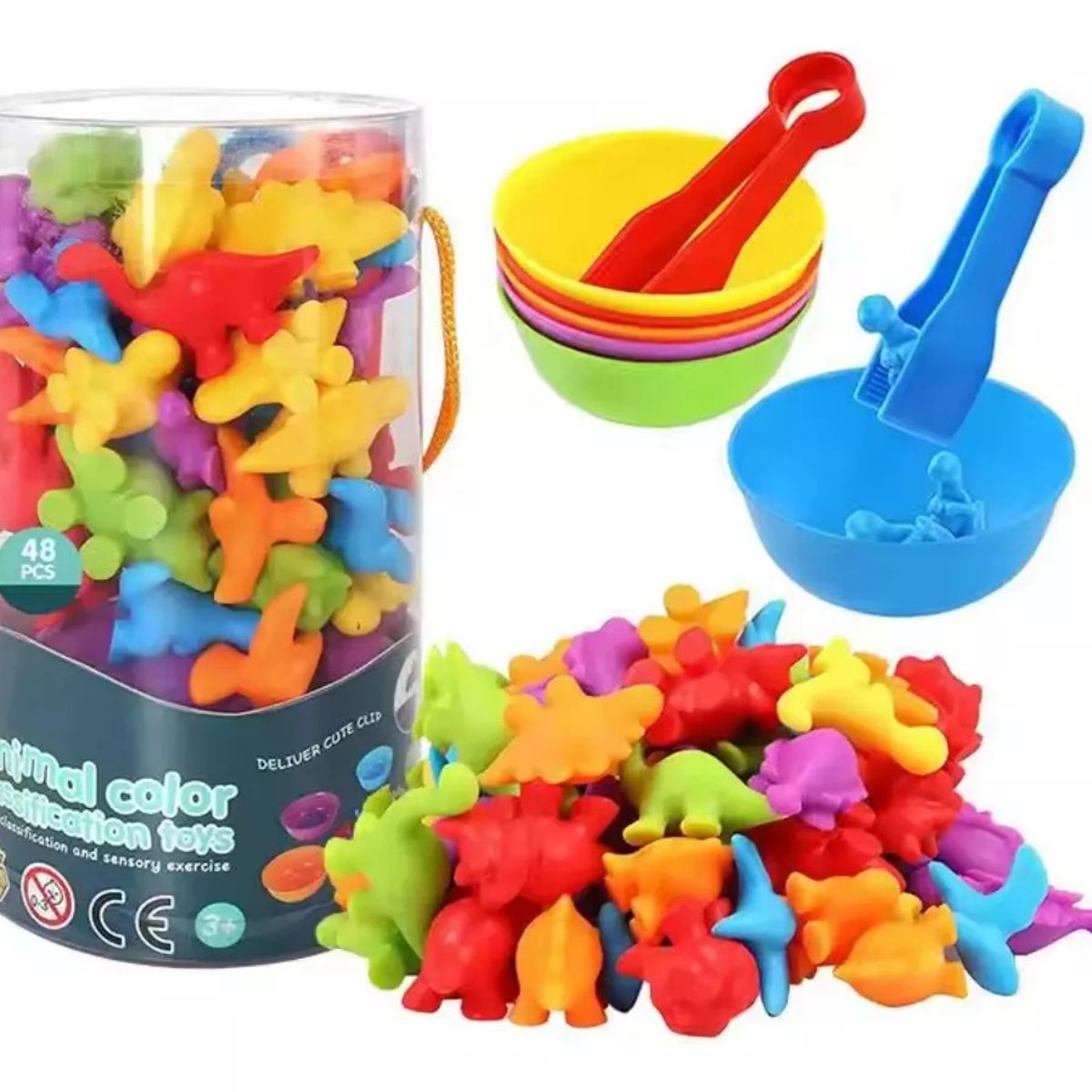 GENERICO - Juguete Clasificación Colores Y Animalitos Montessori 36pcs