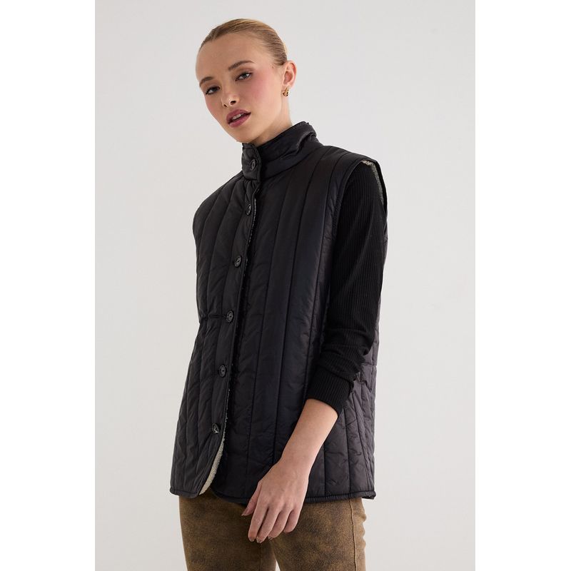 ASH - Parka Corta Azul Marino Mujer Ash