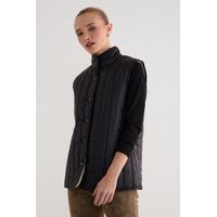 Parka Sin Mangas Negra Mujer