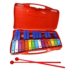 TIOZONEY - Percusión Profesional Con Xilófono Glockenspiel De 25 Notas