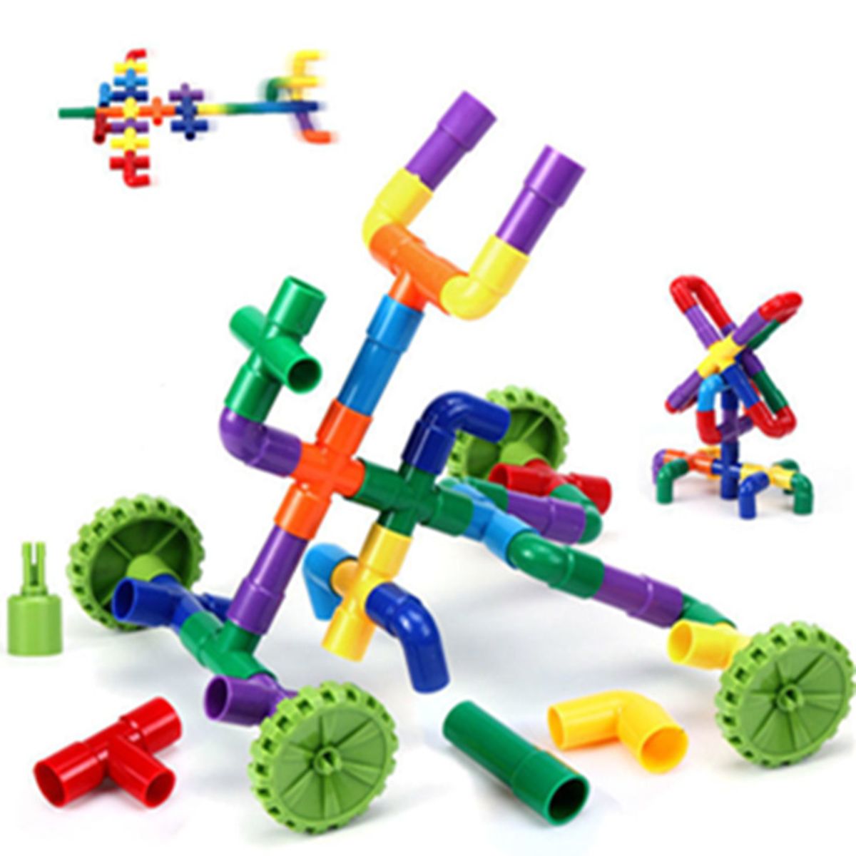 TIOZONEY - 81psc Bloques de construcción para niños