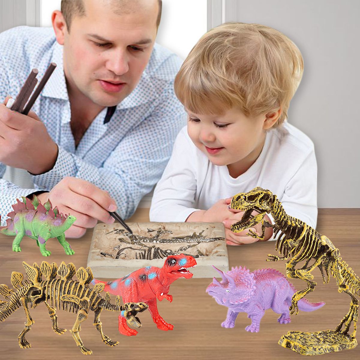 TIOZONEY - Juguetes arqueológicos de dinosaurios