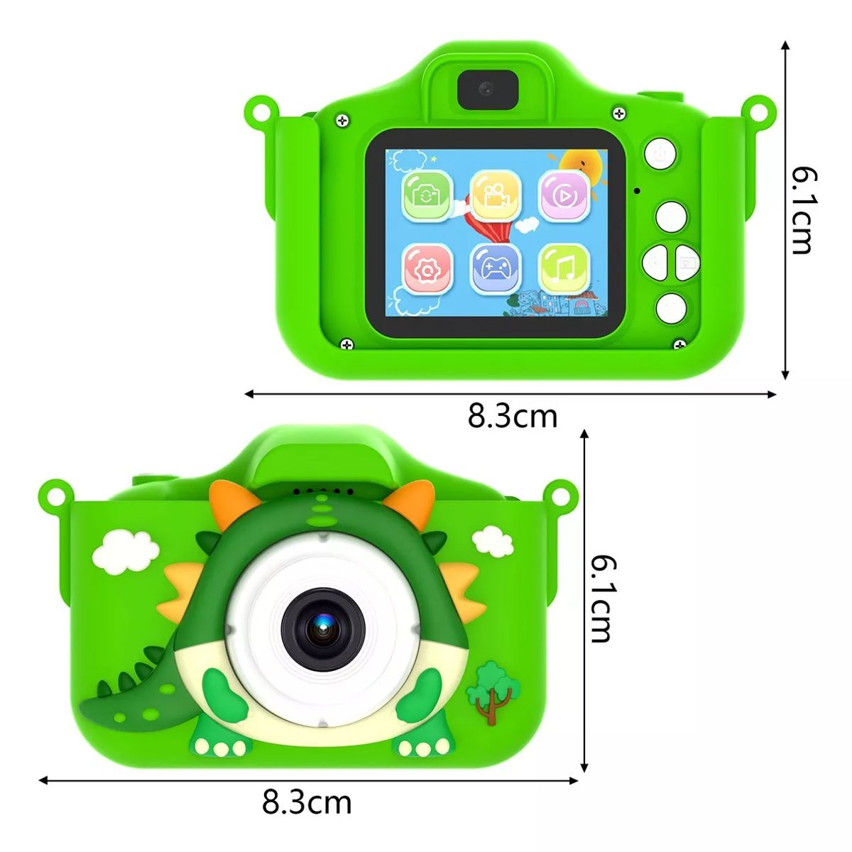TIOZONEY - Cámara Digital Hd Para Niños Juguete Foto Video Con 32gb Sd
