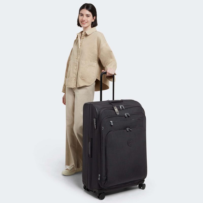 KIPLING - Maleta Mujer New Youri Spin L Negro Kipling
