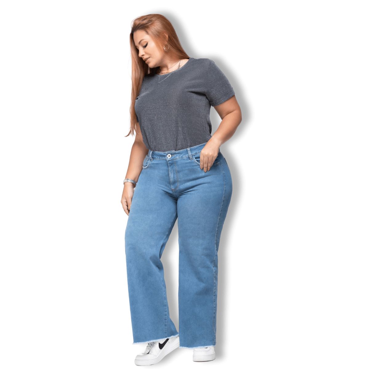 TRUCCOS JEANS - Jeans Palazzo Mujer Talla Grande - P22077629