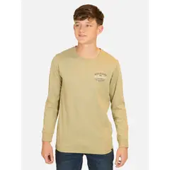 MAUI AND SONS - Polera ML Shoreline Drift Café Infantil - Café