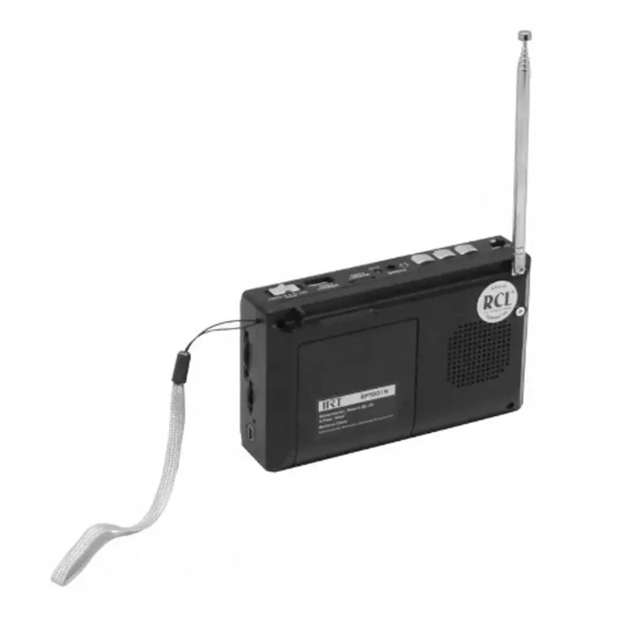 IRT - RADIO CON BLUETOOTH Y LINTERNA, RECARGABLE Y A PILAS. 9 BANDAS