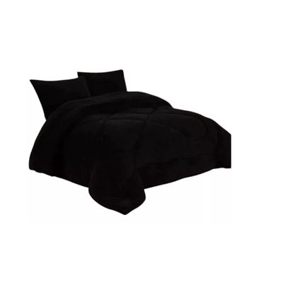 Imagen 2 del producto Cobertor Cubrecamas 2 Plazas Chiporro Liso Negro