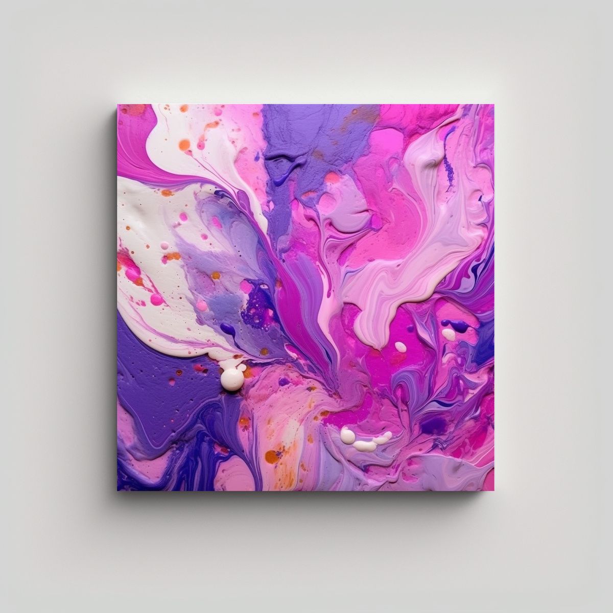 GENERICO - Pinturas Decorativas En Mezcla De Colores Rosa Y 70x70 Cm
