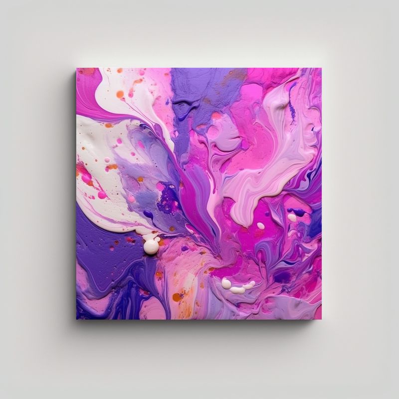 GENERICO - Pinturas Decorativas En Mezcla De Colores Rosa Y 60x60 Cm