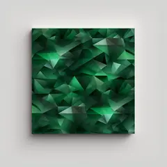 GENERICO - Pinturas Geométricas Verdes Forestales Para 90x90 Cm