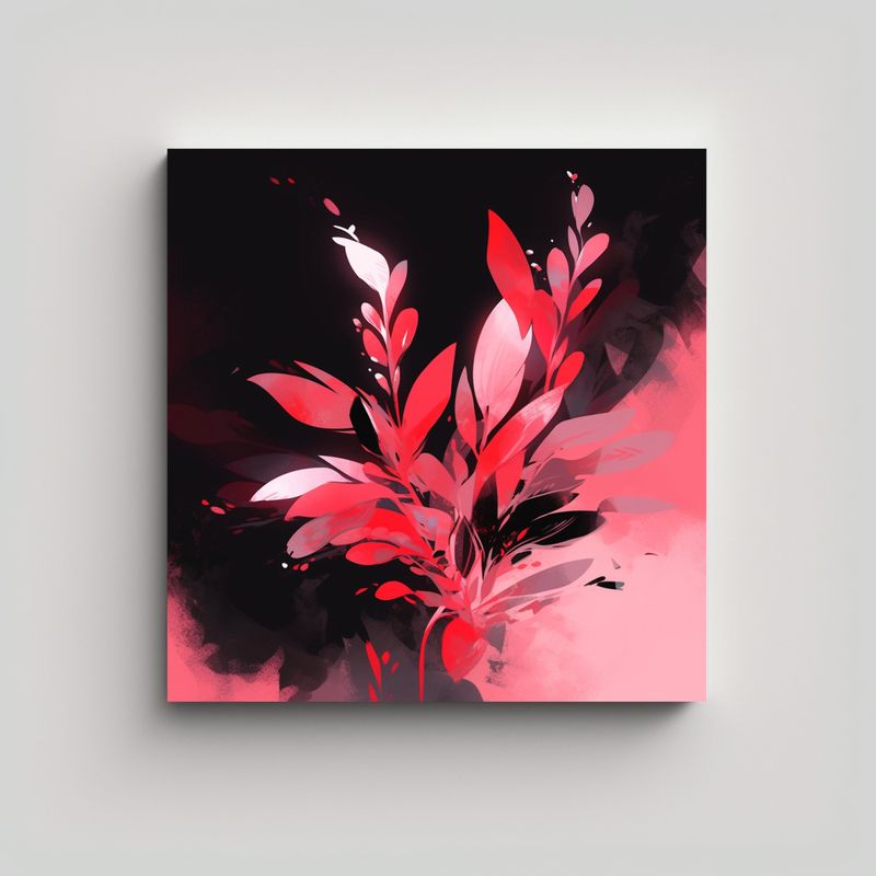 GENERICO - Pintura Decorativa Estilo Neonoir En Bastidor, 70x70 Cm