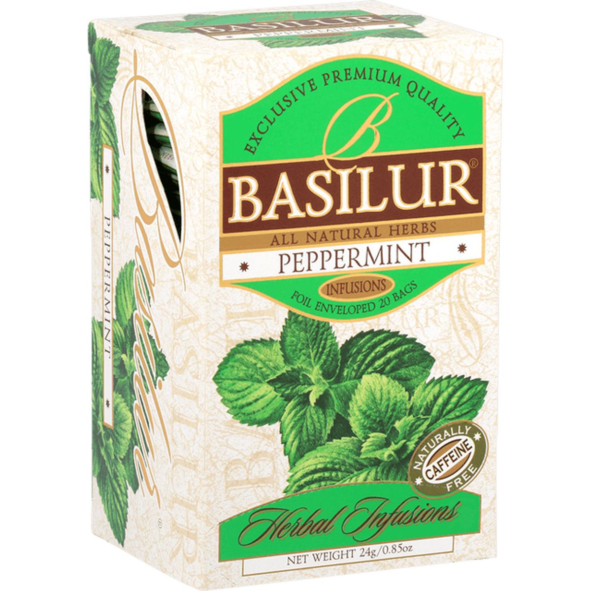 BASILUR - All Natural Herbs PEPPERMINT Herbal Infusions - Basilur