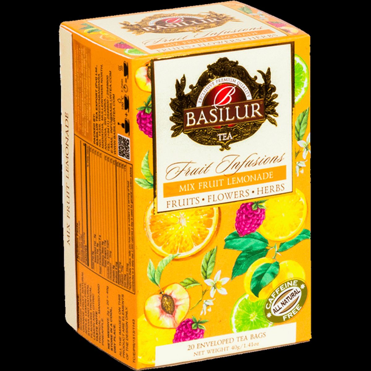 BASILUR - Infusiones de Fruta  Limonada con hierbas y manzana