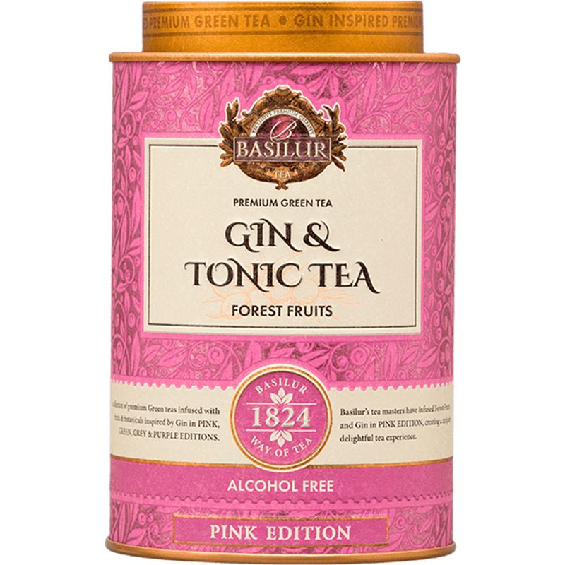 BASILUR - Gin Tonic Forest Pink - 25 Piramides - Basilur