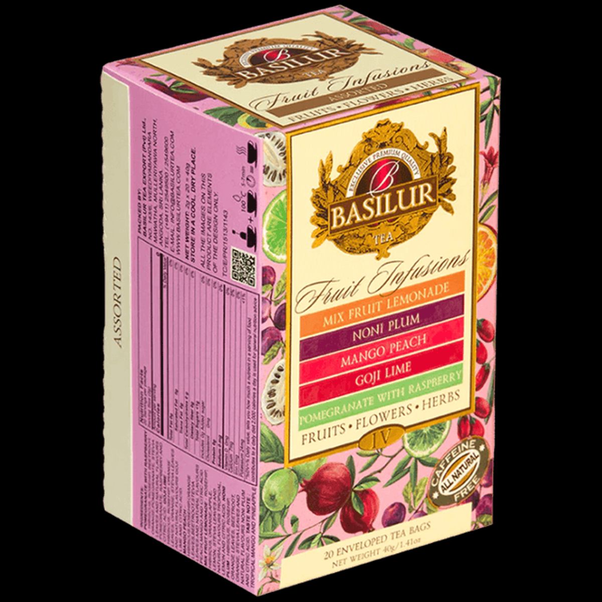 BASILUR - Fruits Flowers Herbs ASSORTED Fruit Infusions Vol IV - Basilur