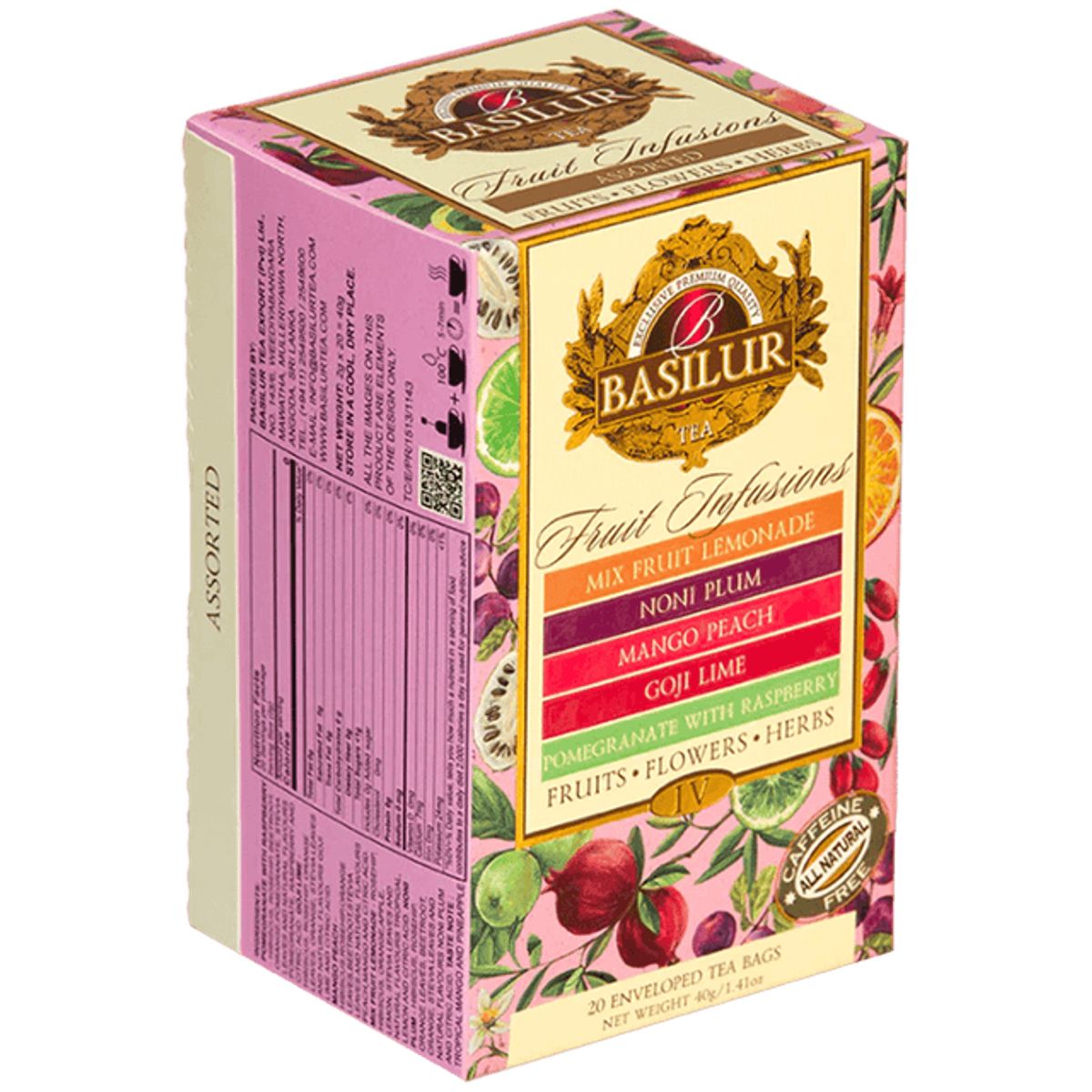 BASILUR - Fruits Flowers Herbs ASSORTED Fruit Infusions Vol IV - Basilur