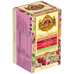 BASILUR - Infusiones de Fruta - Surtido Vol 4 - 20 Bolsitas -