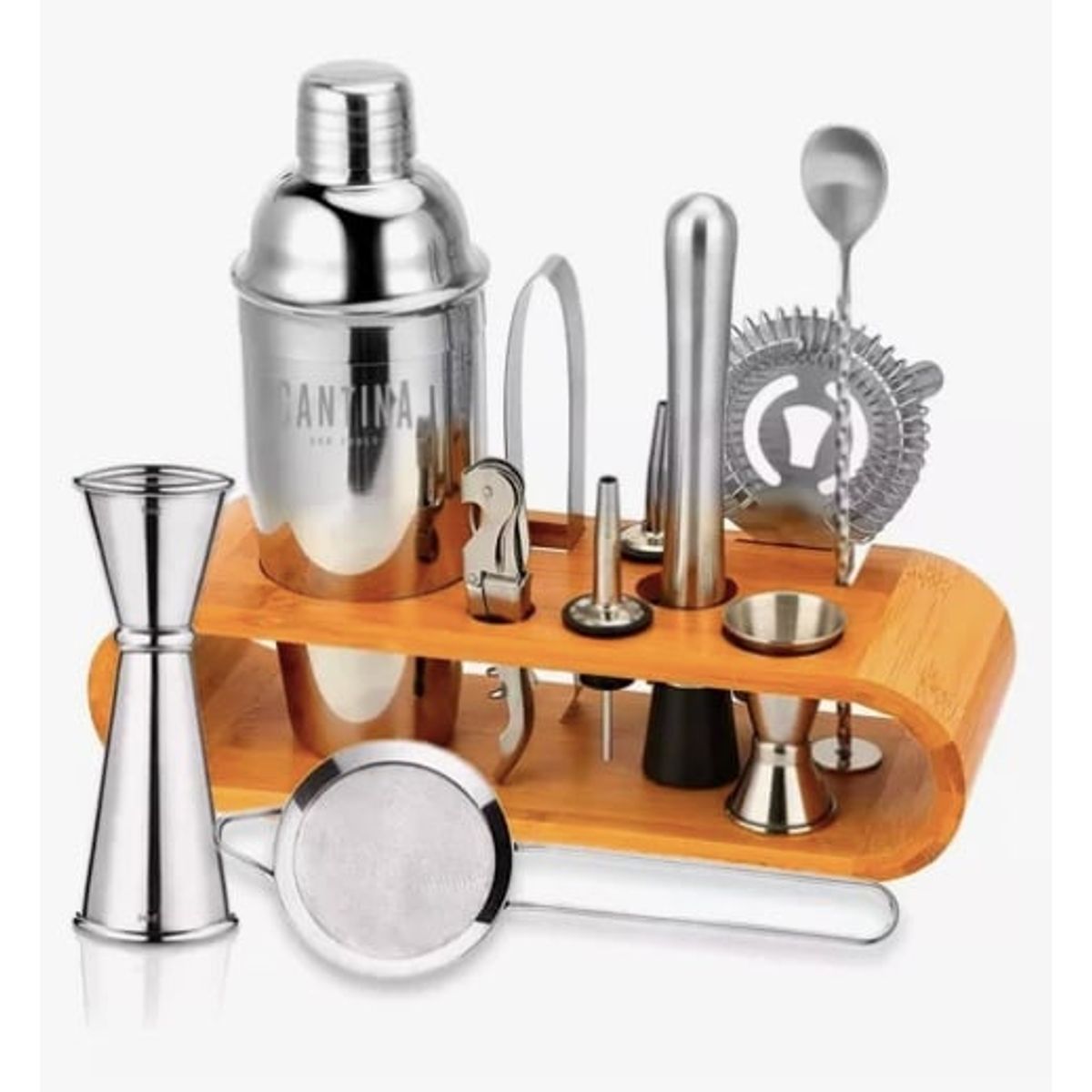 GENERICO - Juego Coctelera Set Utensilios