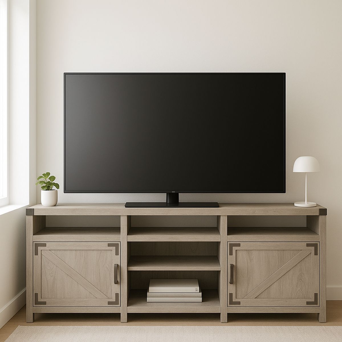 MSA MUEBLES SANTA ANA - Rack Para Tv 70 Cottage White