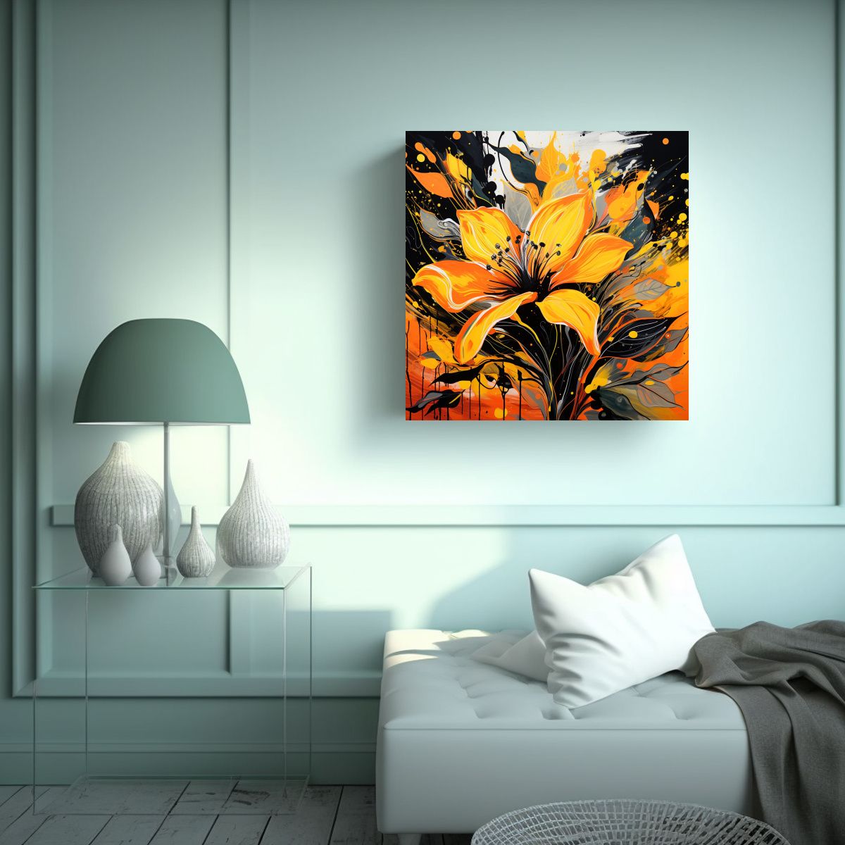 GENERICO - Pintura En Bastidor: Concepto De Armonía De 50x50 Cm