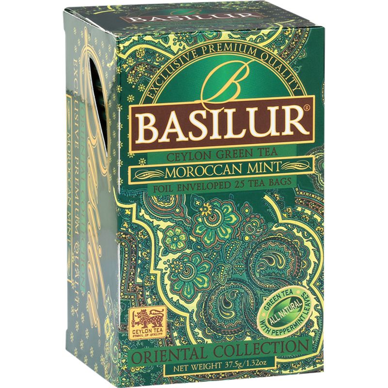 BASILUR - Te Ceylon Té verde Moroccan Mint