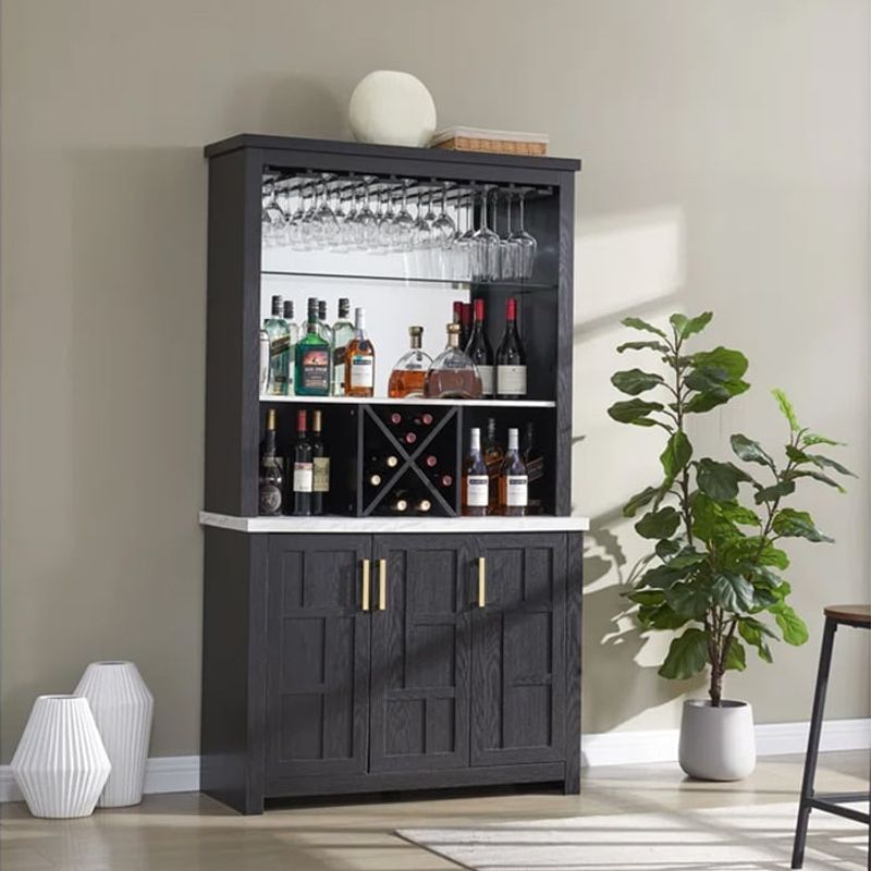 MSA MUEBLES SANTA ANA - Vitrina Cava Tyler Black