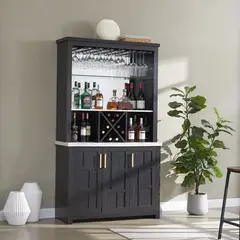 MSA MUEBLES SANTA ANA - Vitrina Cava Tyler Black