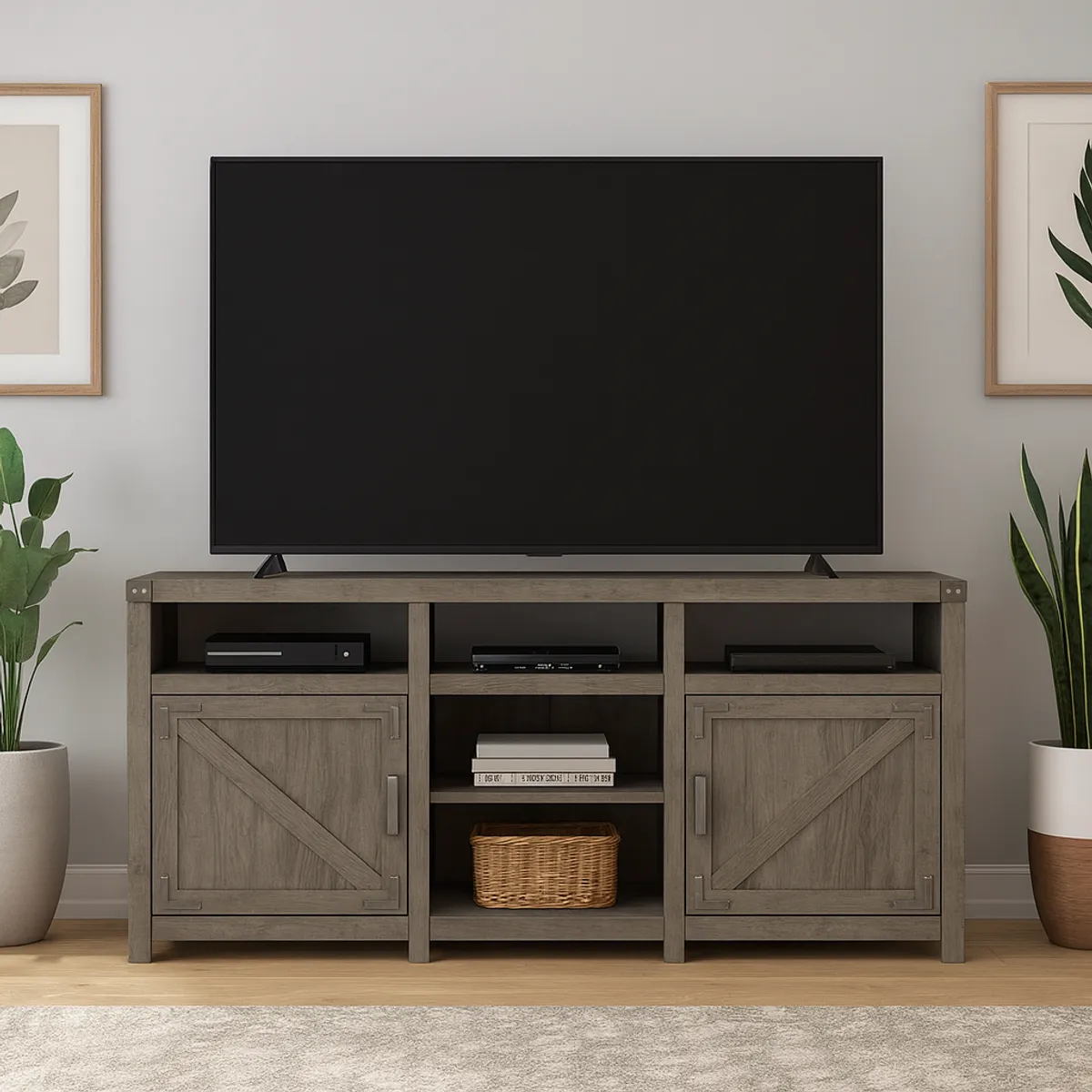 MSA MUEBLES SANTA ANA - Rack Para Tv 70 Reclaimed Pine