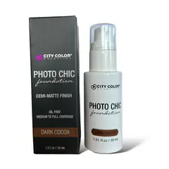 CITY COLOR - Base Liquida Media a Full cobertura - Dark Cocoa