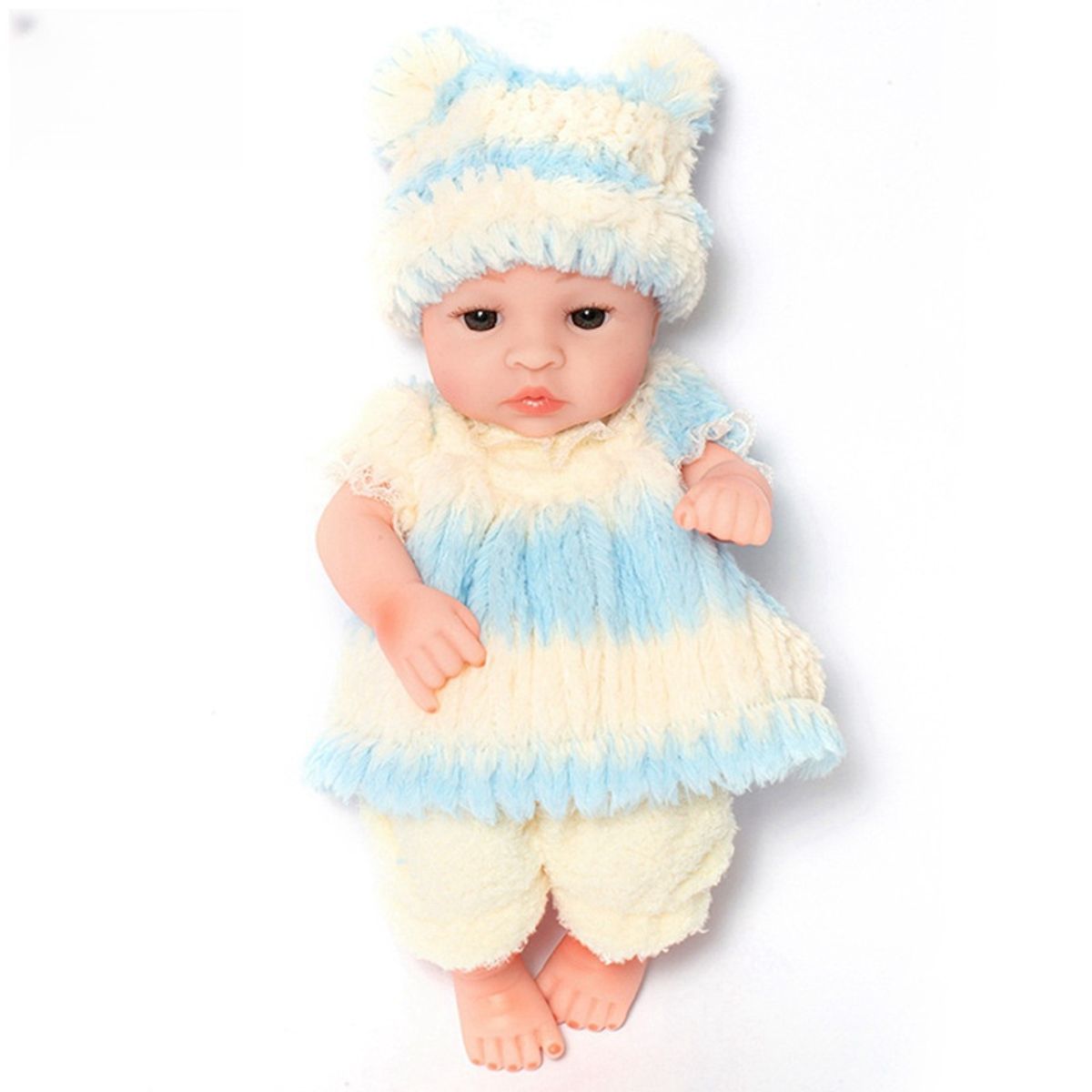 TIOZONEY - Muñeca bebe reborn vinilo de silicona juguetes para 30cm