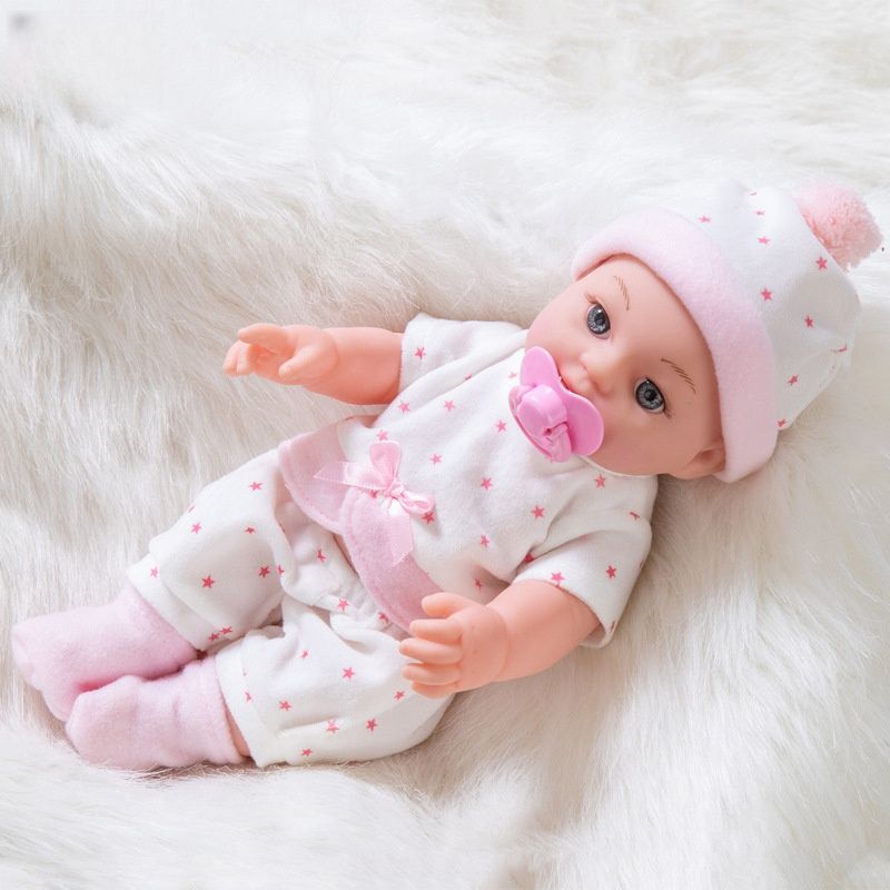 TIOZONEY - Muñeca bebe reborn vinilo de silicona juguetes para 30cm