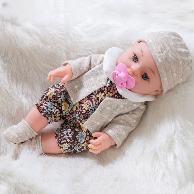 TIOZONEY - Muñeca bebe reborn vinilo de silicona juguetes para 30cm