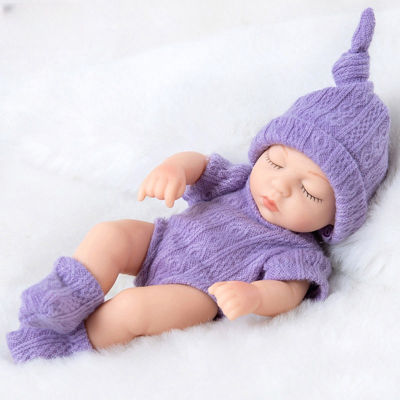 TIOZONEY - Muñeca bebe reborn vinilo de silicona juguetes para 30cm
