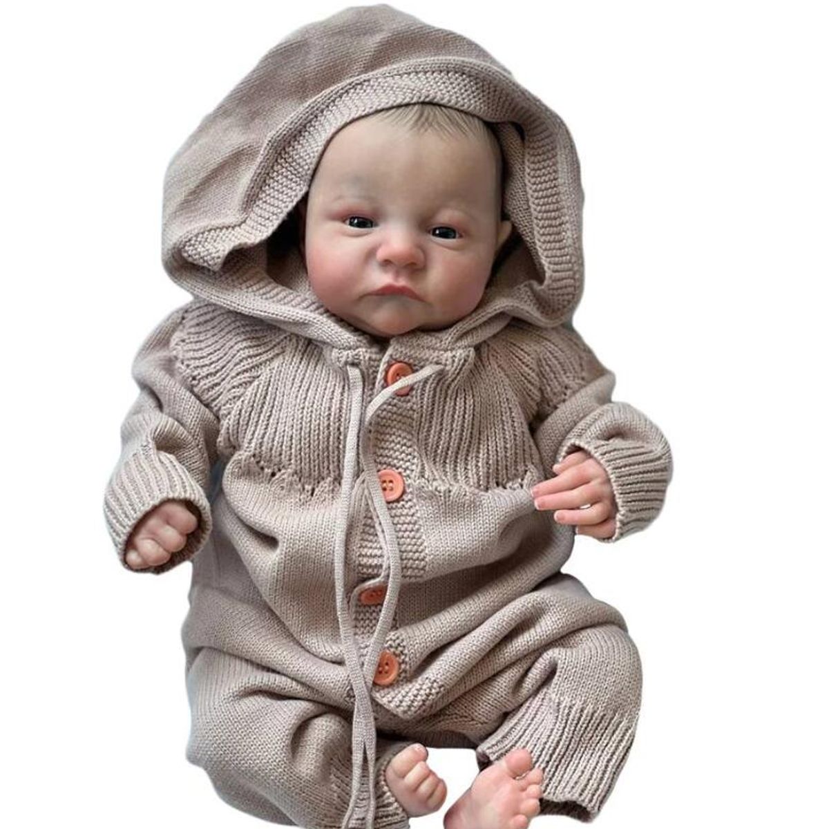 TIOZONEY - Muñeca bebe reborn vinilo de silicona juguetes para 49cm