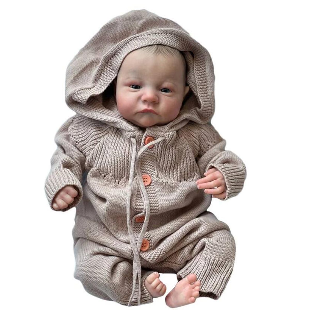 TIOZONEY - Muñeca bebe reborn vinilo de silicona juguetes para 49cm