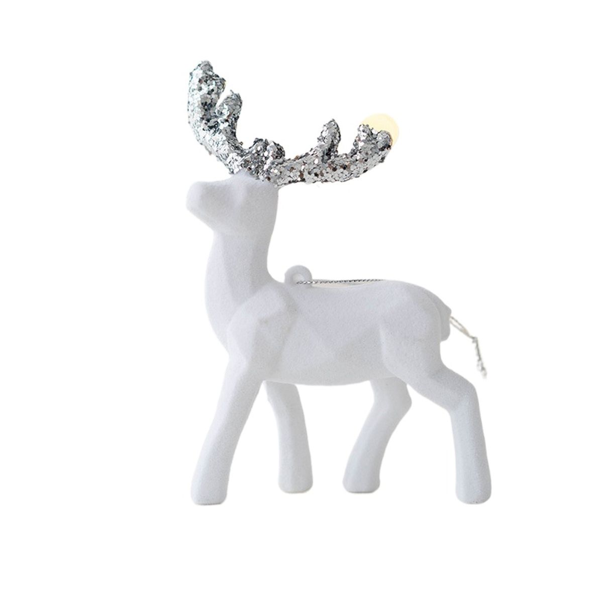 TIOZONEY - Decoración de colgantes de árboles de Navidad - Blanco