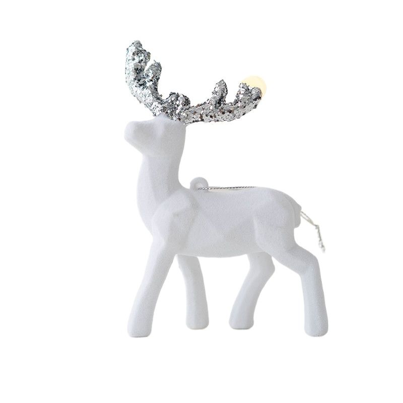 TIOZONEY - Decoración de colgantes de árboles de Navidad - Blanco