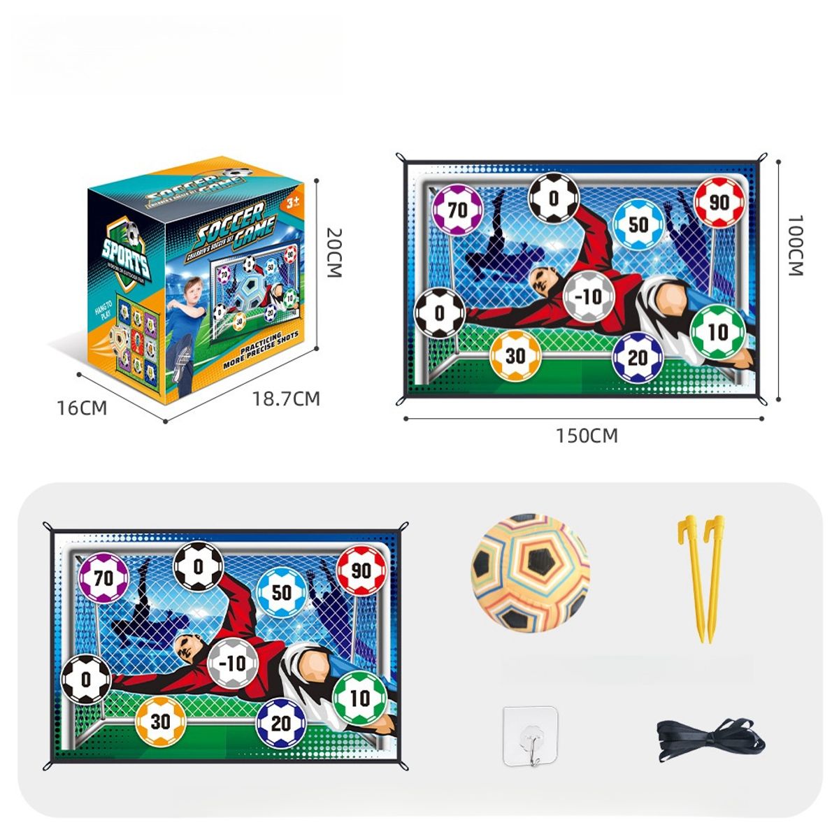 TIOZONEY - Juego de fútbol de juguete para niños
