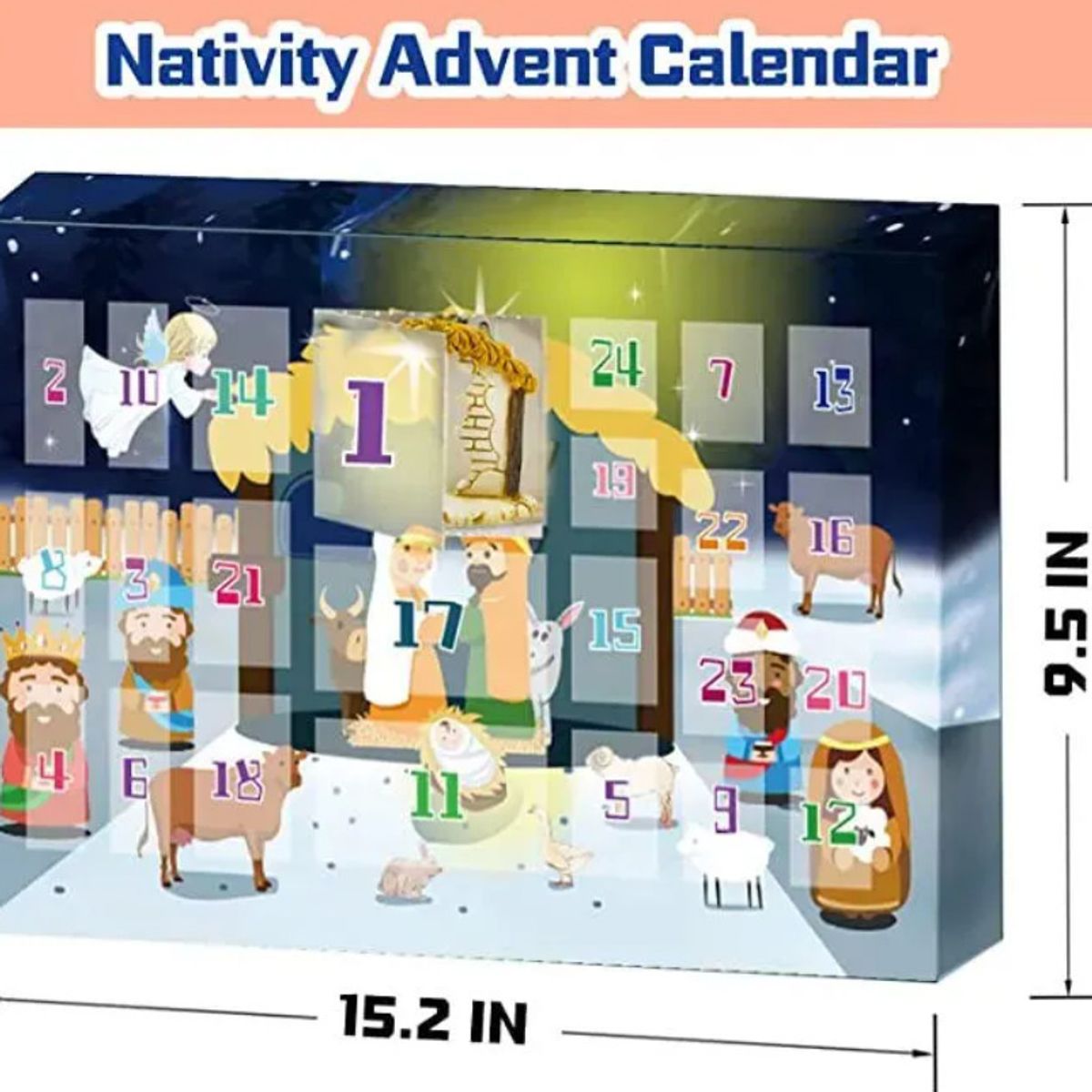 TIOZONEY - 24pcs Calendario de Adviento Modelos de personajes