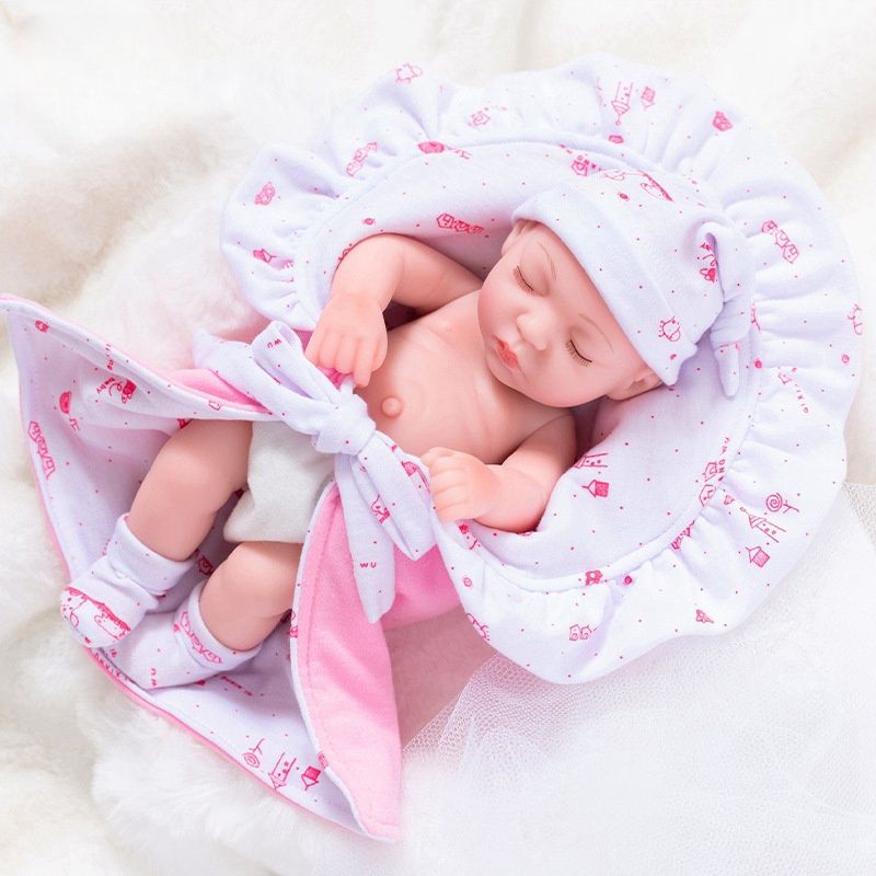 TIOZONEY - Muñeca bebe reborn vinilo de silicona juguetes para 30cm
