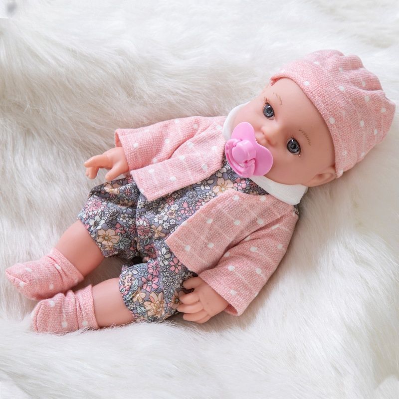 TIOZONEY - Muñeca bebe reborn vinilo de silicona juguetes para 30cm