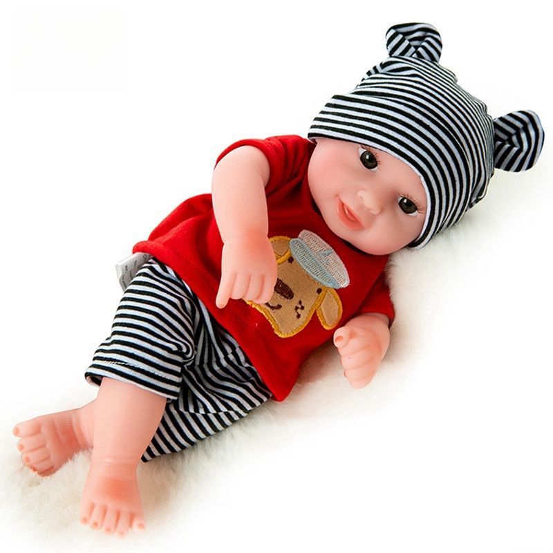 TIOZONEY - Muñeca bebe reborn vinilo de silicona juguetes para 30cm
