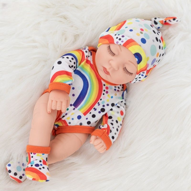 TIOZONEY - Muñeca bebe reborn vinilo de silicona juguetes para 30cm